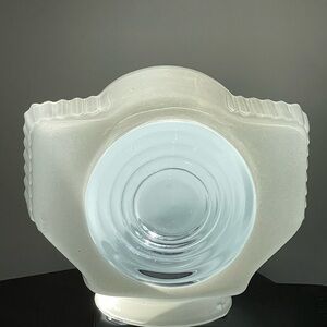 Vintage glass light cover.